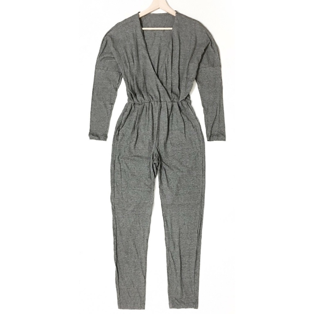 American Apparel Heather Gray Madeline Jumpsuit - Picture 4 of 11